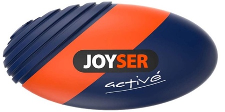 Игрушка для собак JOYSER 7069J Active Резиновый мяч регби с пищалкой M синий, 15 см